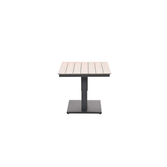 Tisch, »Cyprus«, höhenverstellbar, LxBxH: 150x87x52-75 cm, carbon black/light teak
