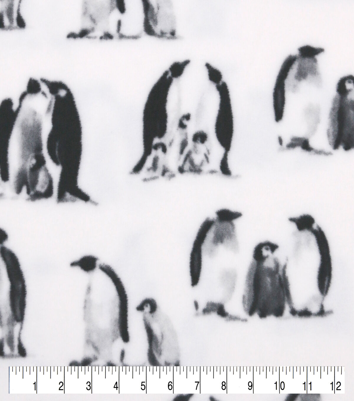 Penguins Anti Pill Fleece Fabric