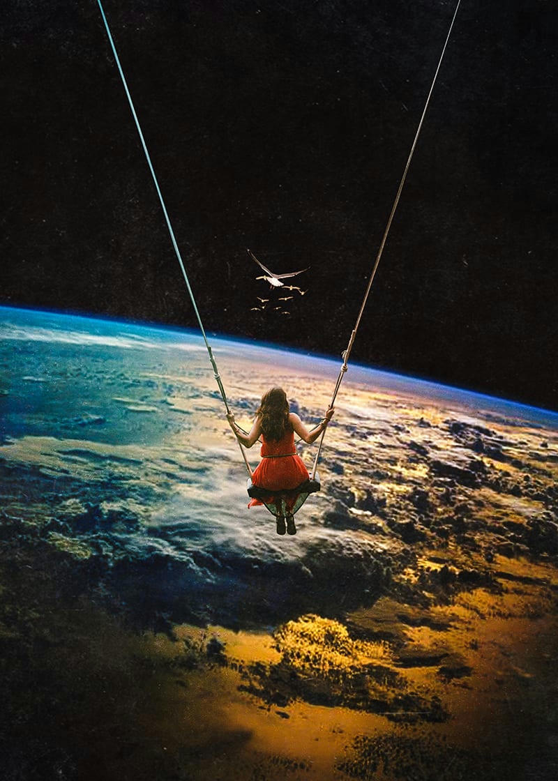 - Tableau sur toile seamless balançoire 50x70