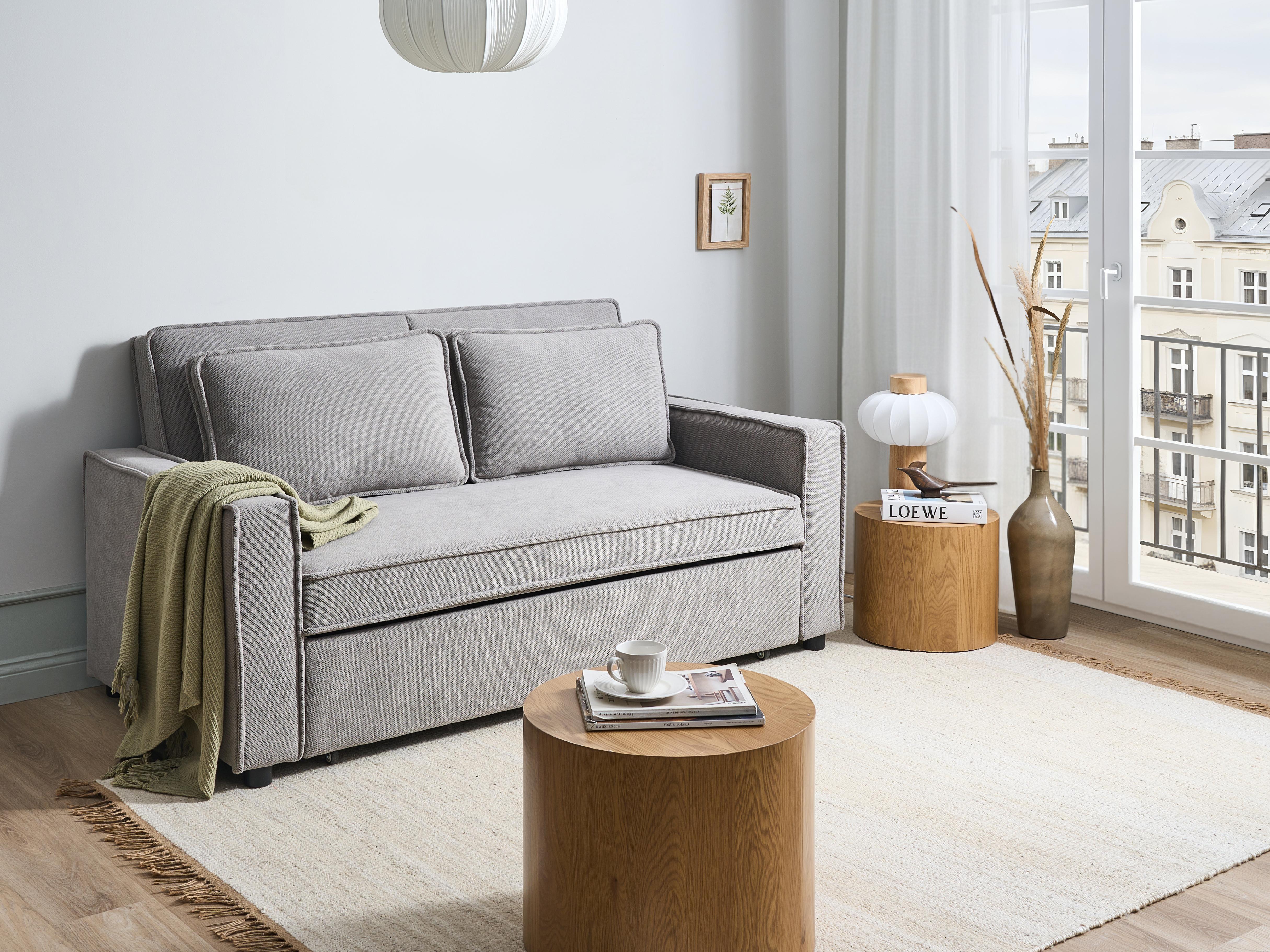 Sofa Bed UTTELA Fabric Grey