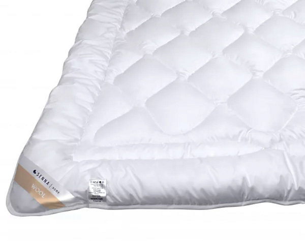 Couette toutes saisons 135x200 MERINO WOOL Senna Home, Blanc