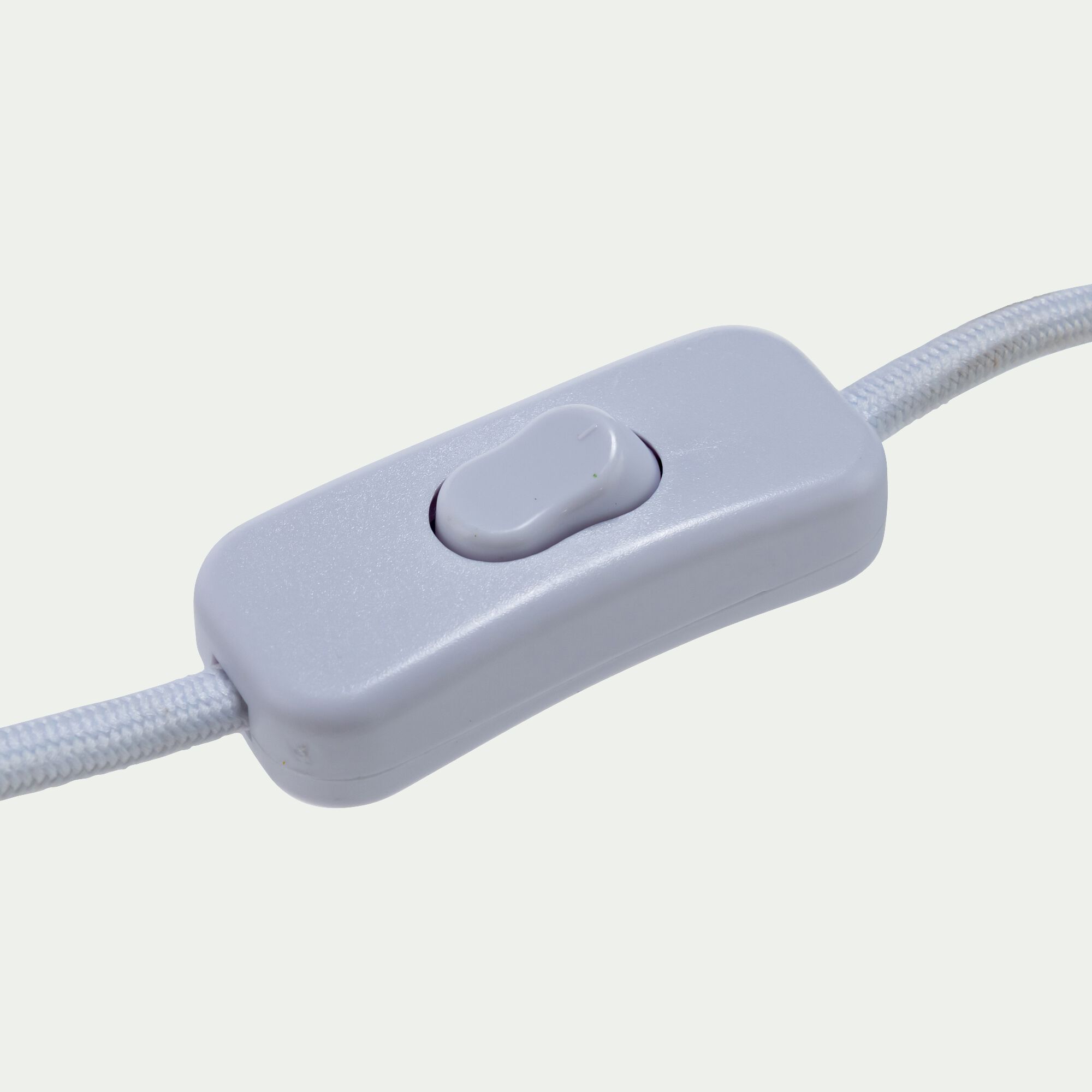 DENICE - Pied de lampe électrifié en grès D15cm - bleu