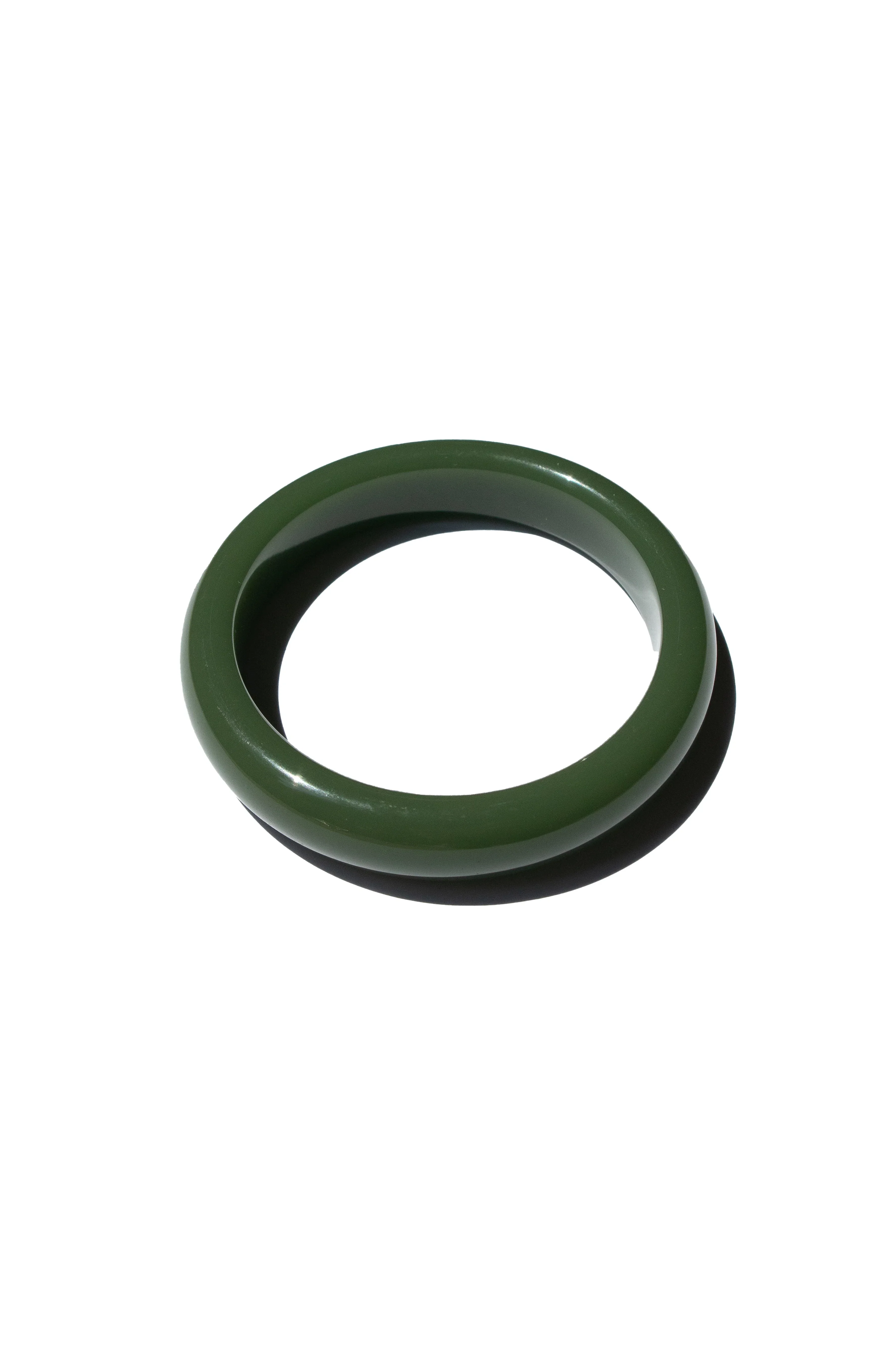 Smoke — Opaque Green Jade Stone Bangle