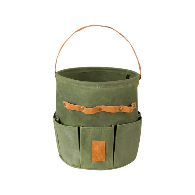 CESTO CIRCULAR COM BOLSOS 25 CM X 24 CM HIGH LOW NA