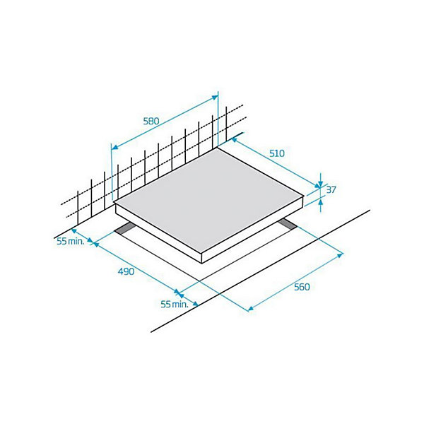 BEKO Table vitrocéramique 3 radiants HIC63402T