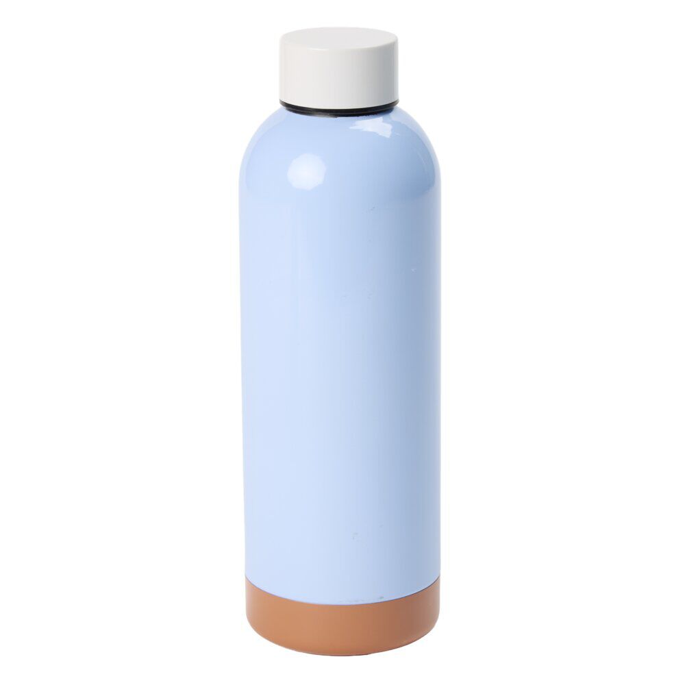 Bouteille isotherme inox 500ml uni Ø7xH22,5cm (2 modèles)
