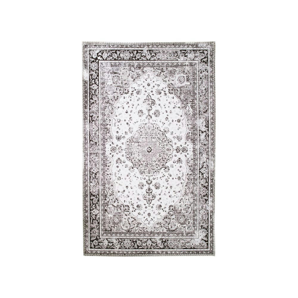 HAVANA - Tapis vintage en chenille noir et blanc noir  et  blanc 200x300 cm