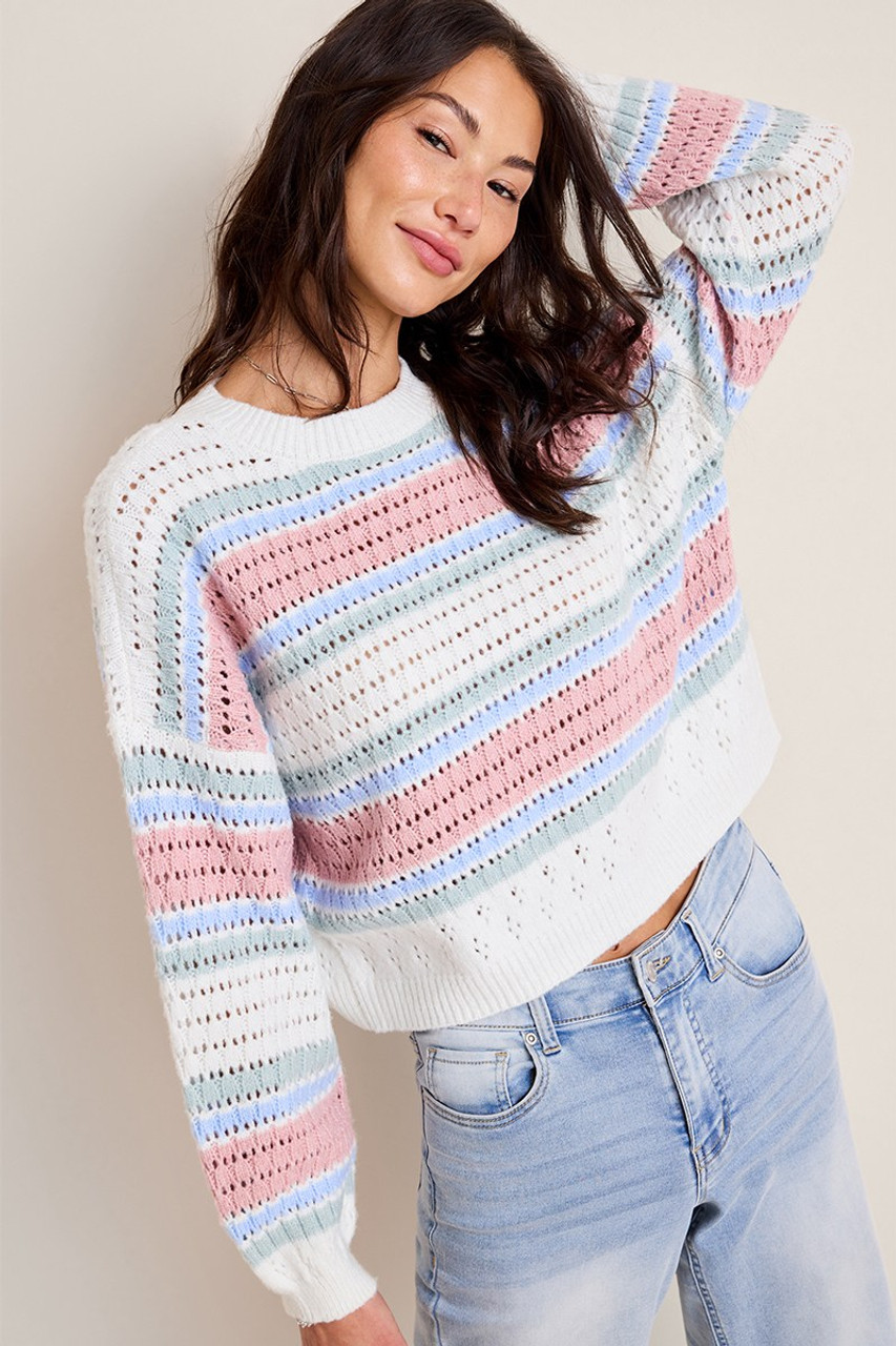 Carol Striped Pullover Sweater