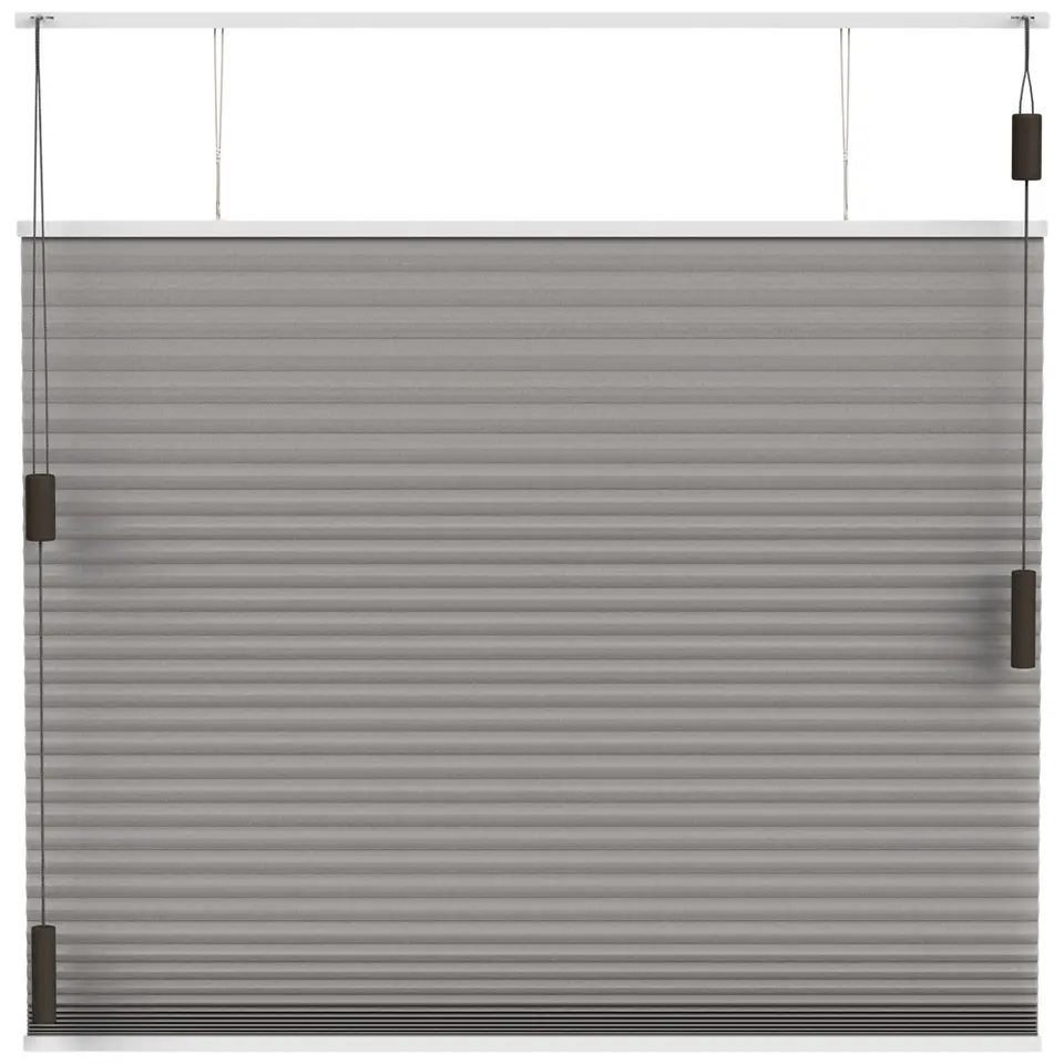 Fenstr pliss&eacute;gordijn Toronto dubbel 25mm lichtdoorlatend - taupe (30018)