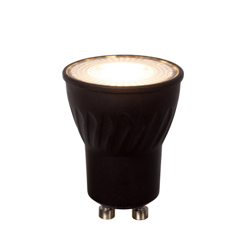 Ampoule LED noire dimmable GU10 MR11 blanc chaud 3,8 W LUCIDE