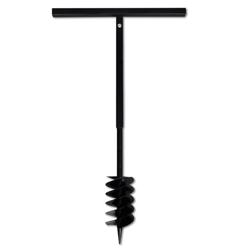 NNEVL Ground Drill with Handle 120 mm with Extension Tube 9 m Steel