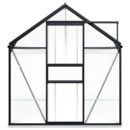 NNEVL Greenhouse with Base Frame Anthracite Aluminium 8.17 m&sup2;