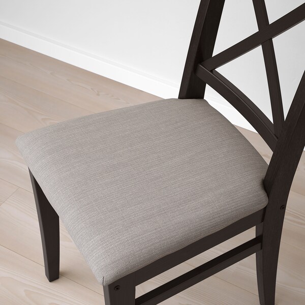 DANDERYD / INGOLF Table and 4 chairs, black/Nolhaga gray-beige, 51 1/8 