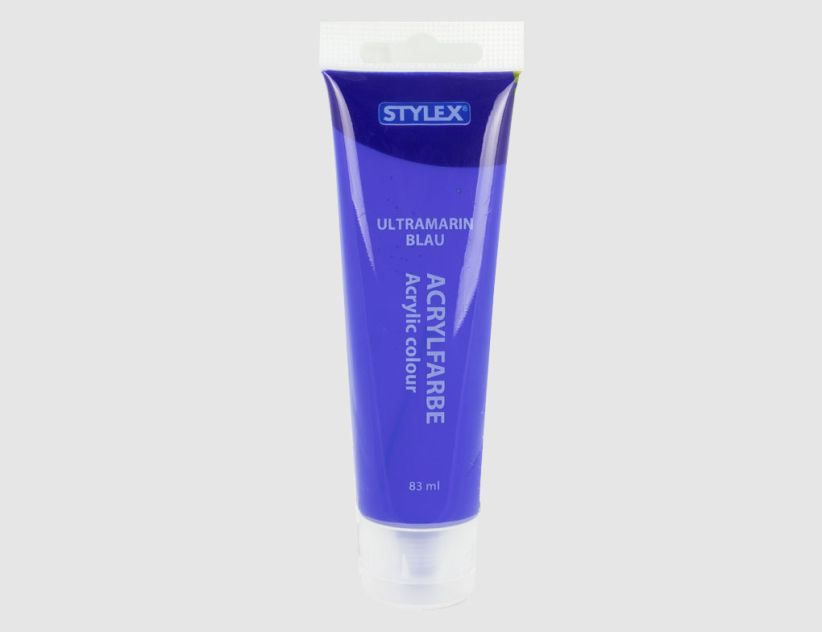 Acrylfarbe ultramarinblau