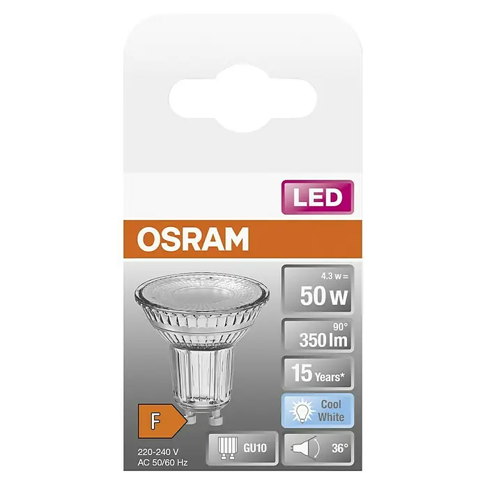 LYSPÆRE OSRAM LED STAR GU10 4,3W