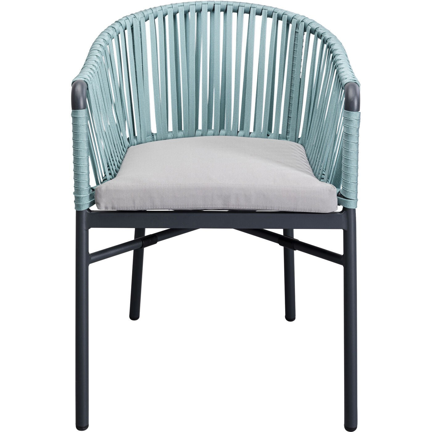 Kare Design Tuinstoel met armleuningen Santanyi blauw