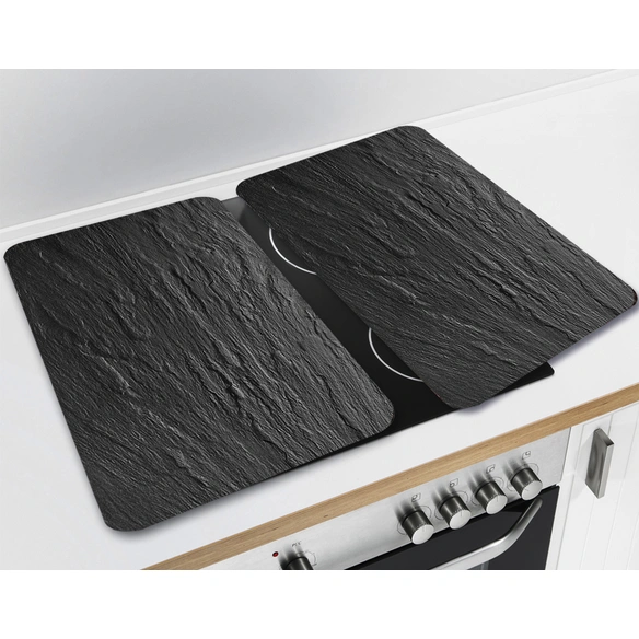 Glasabdeckplatte »Schiefer«, BxHxT: 3 x 1,8 x 52 cm, Glas/Thermoplaste, mehrfarbig