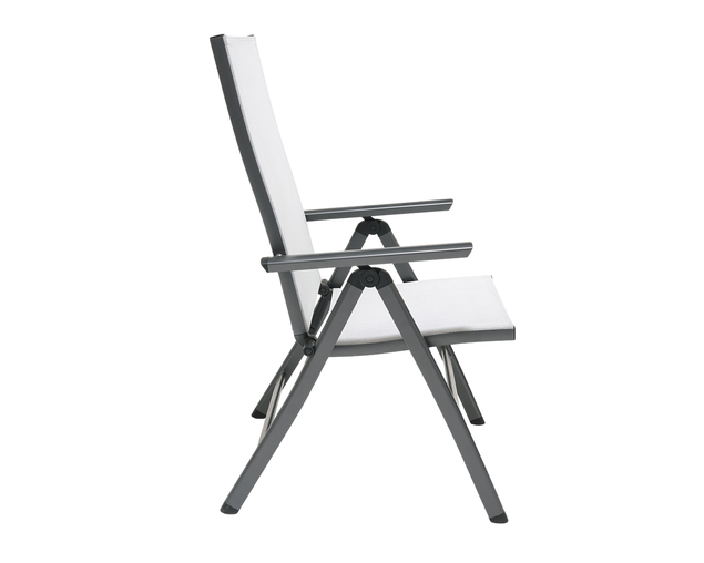 Frankie Folding Recliner Chair - Gunmetal Grey