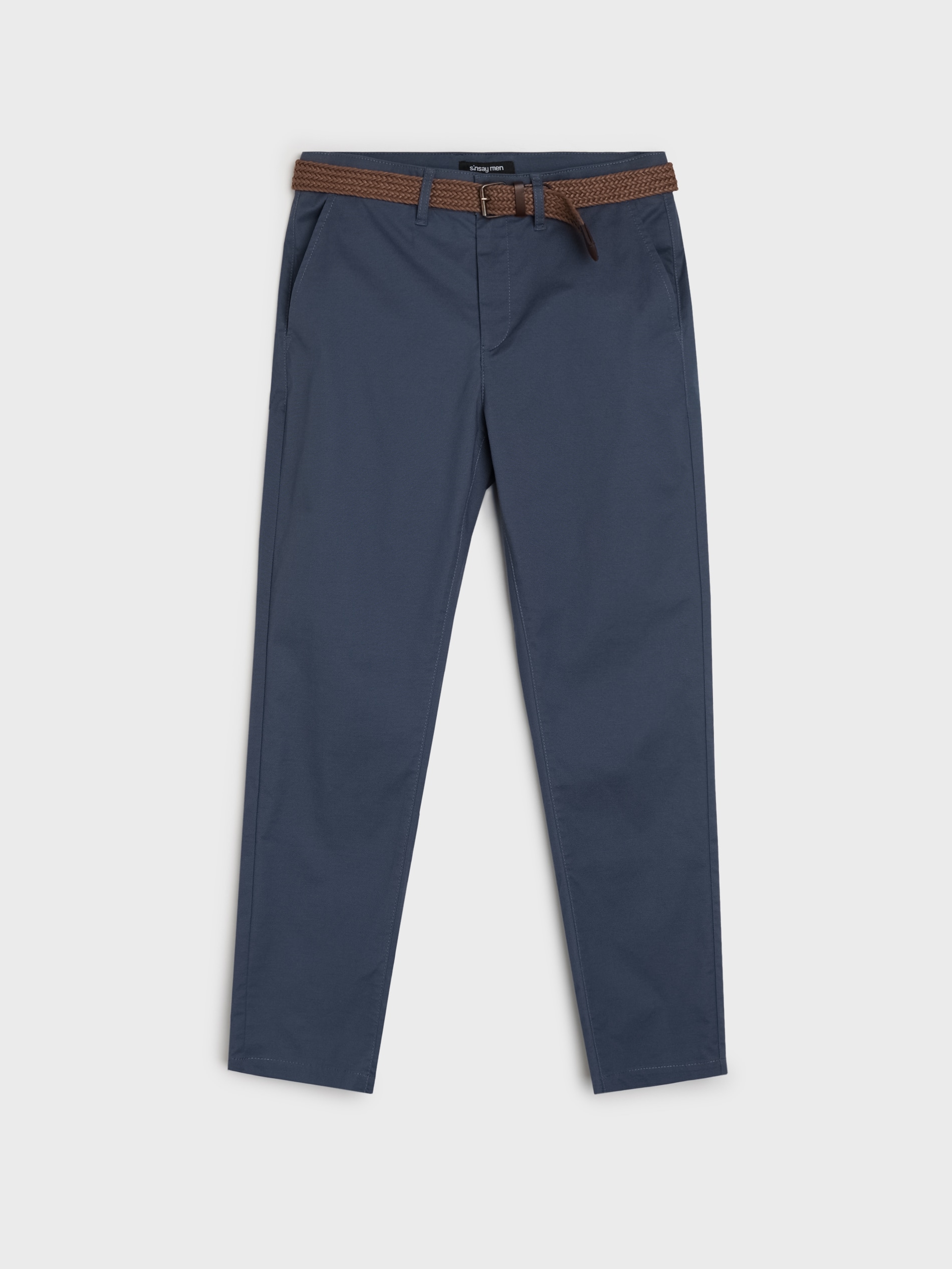 Spodnie chino slim z paskiem