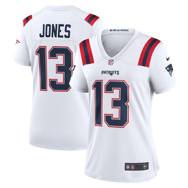 Jack Jones New England Patriots Nike Women's Game Player Jersey - White/Navy