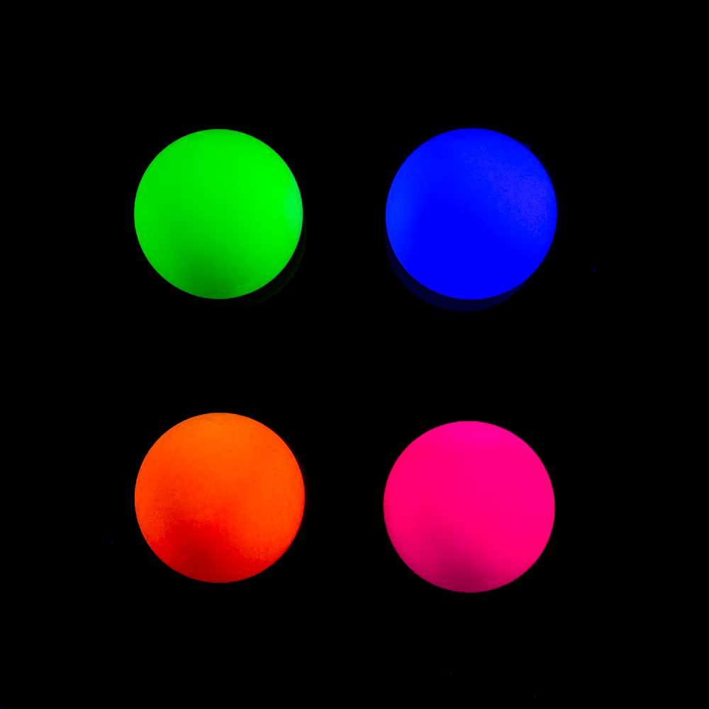 Black Light Neon Adult Beer Pong Balls, Parties, Assorted Colours, 24-pk