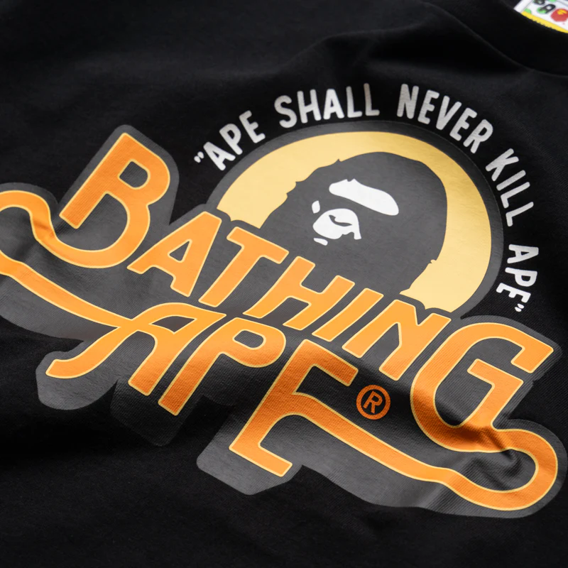 A Bathing Ape Genuine Garment Logo Tee - Black