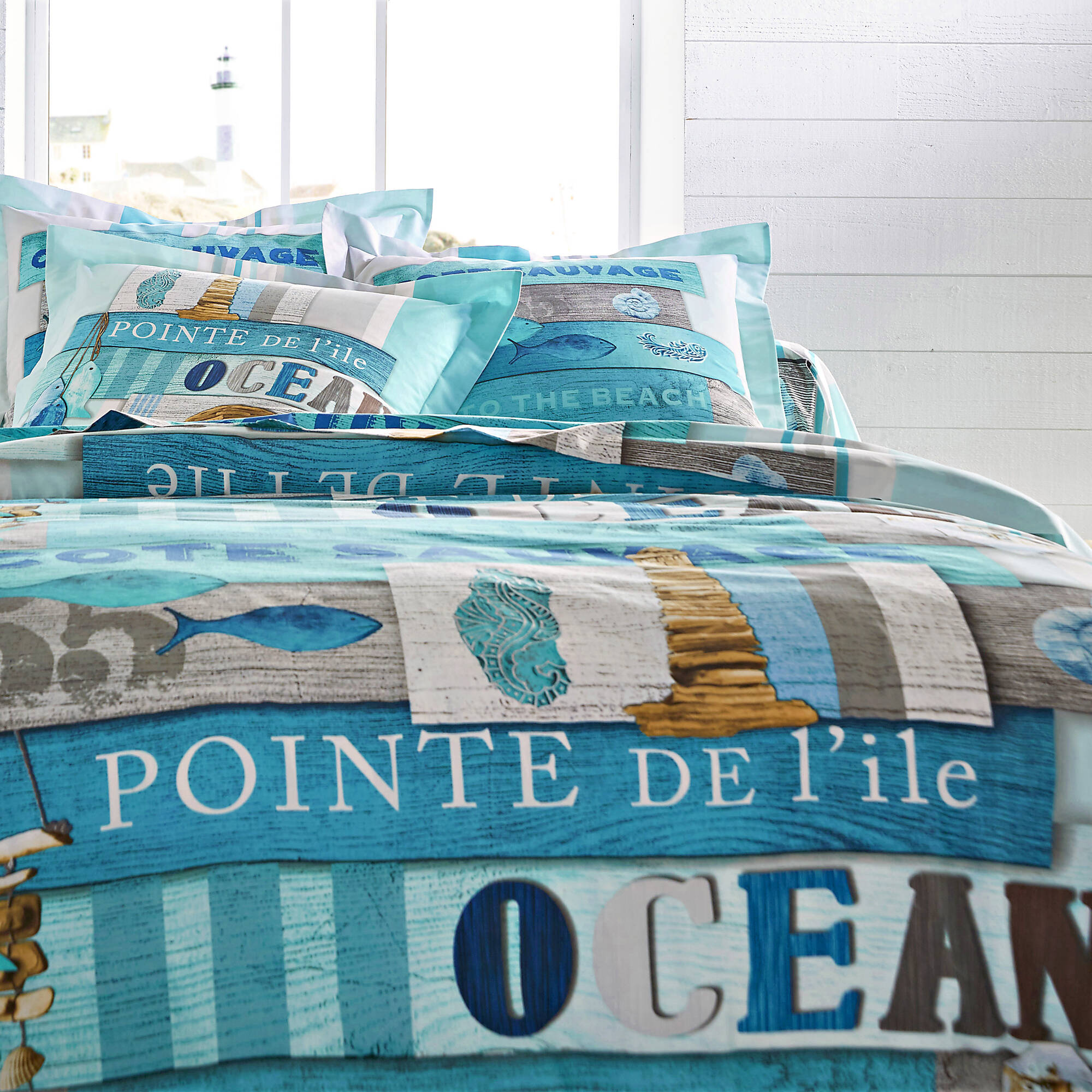 Linge de lit Océan coton