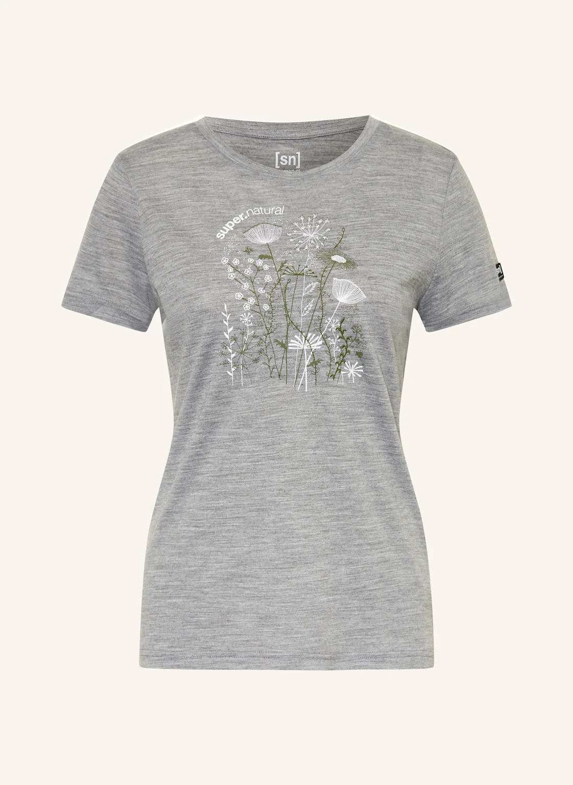 super.natural Funktionsshirt ROCK FLOWERS mit Merinowolle