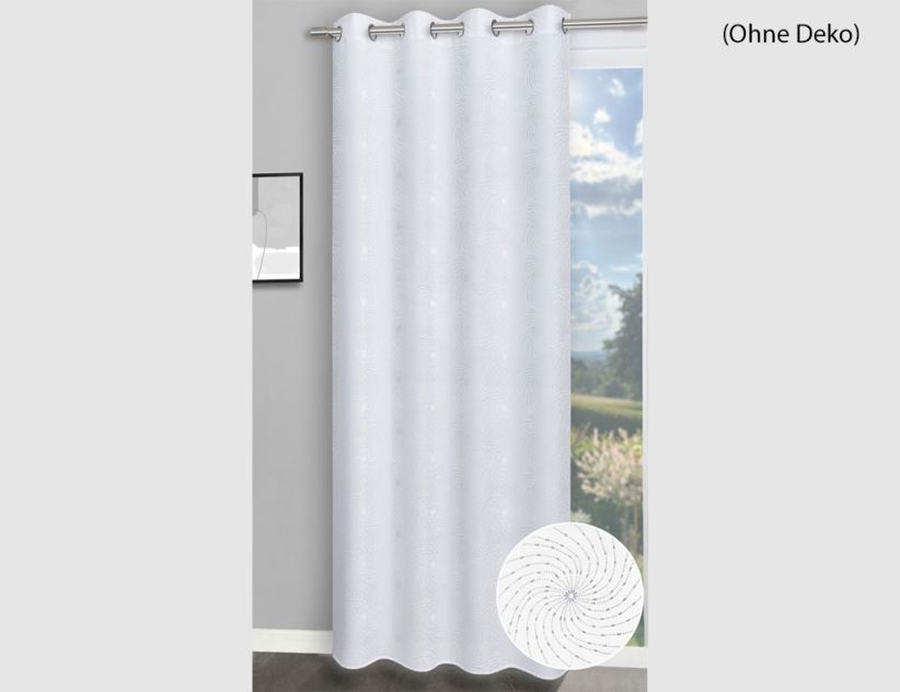 Ösenschal Bozen Weiß Silber