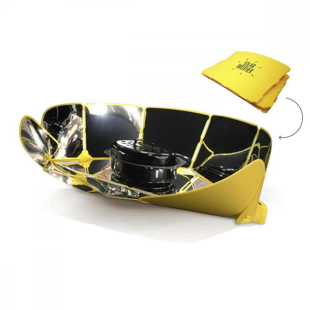 - Cuiseur solaire pliable jaune