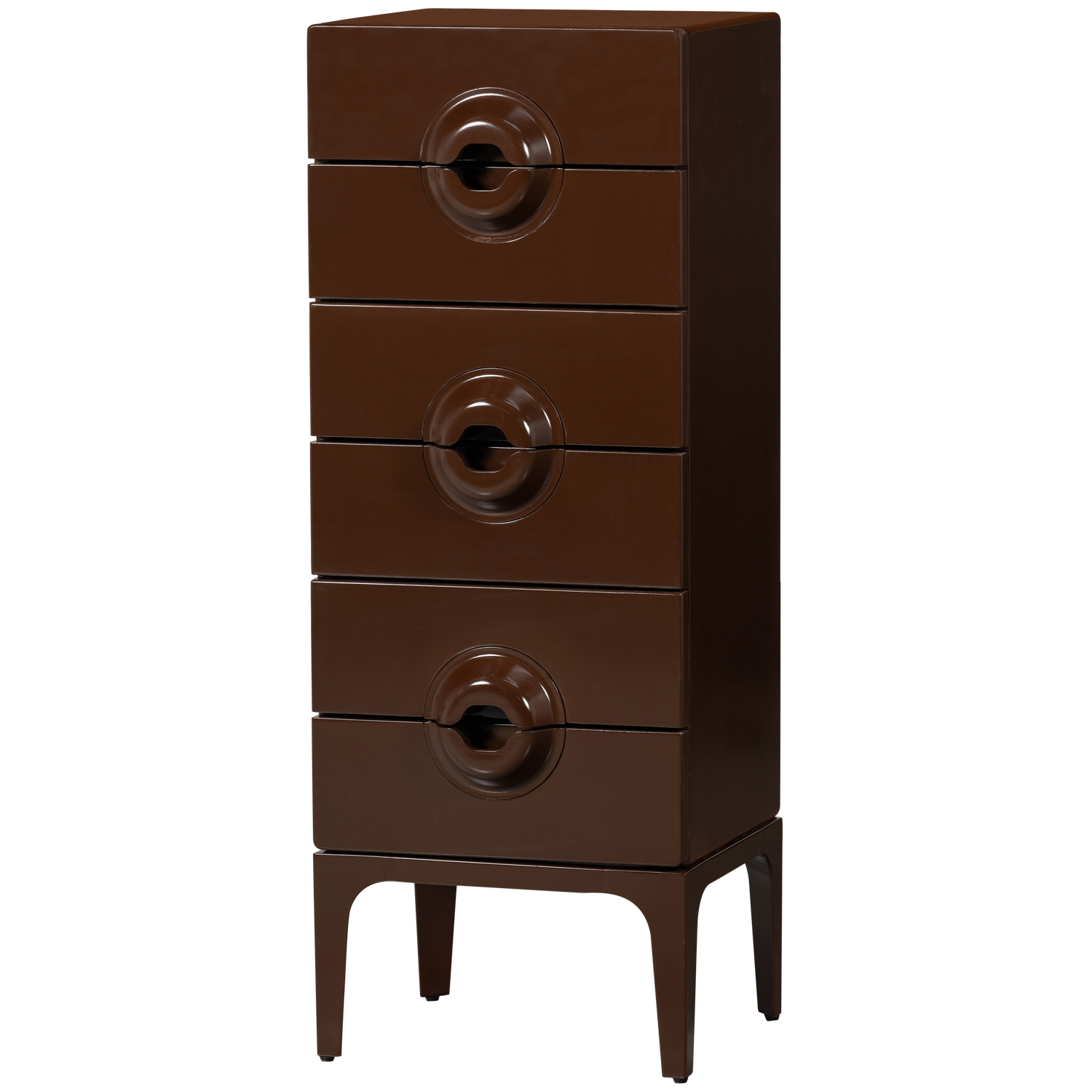 WOOOD Merge Ladekast 6 Lades - Hout - Bruin Rood - 120x44x45 cm