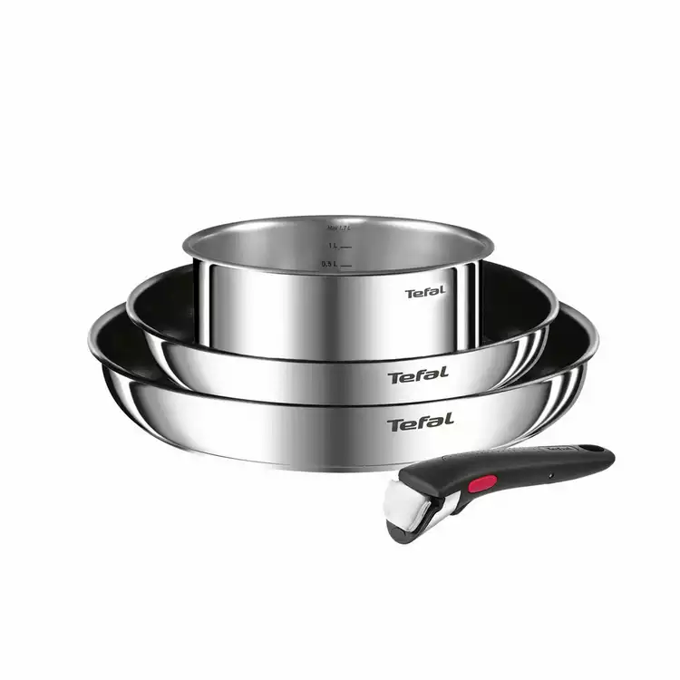 Tefal Ingenio 4 Piece Stainless Steel Cookware Set