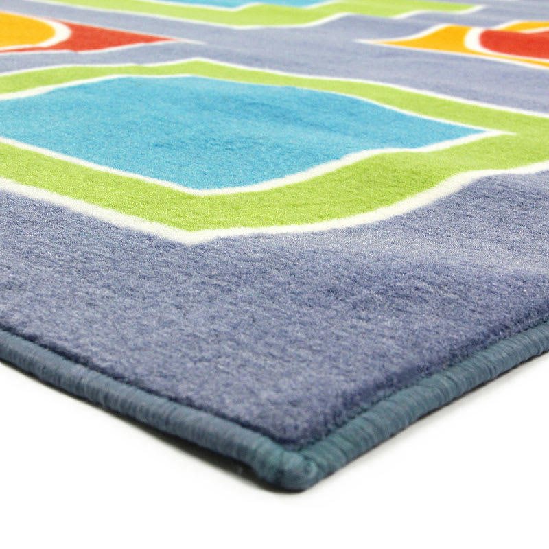 PRIMA - Tapis imprimé motifs gométriques multicolore 133x190