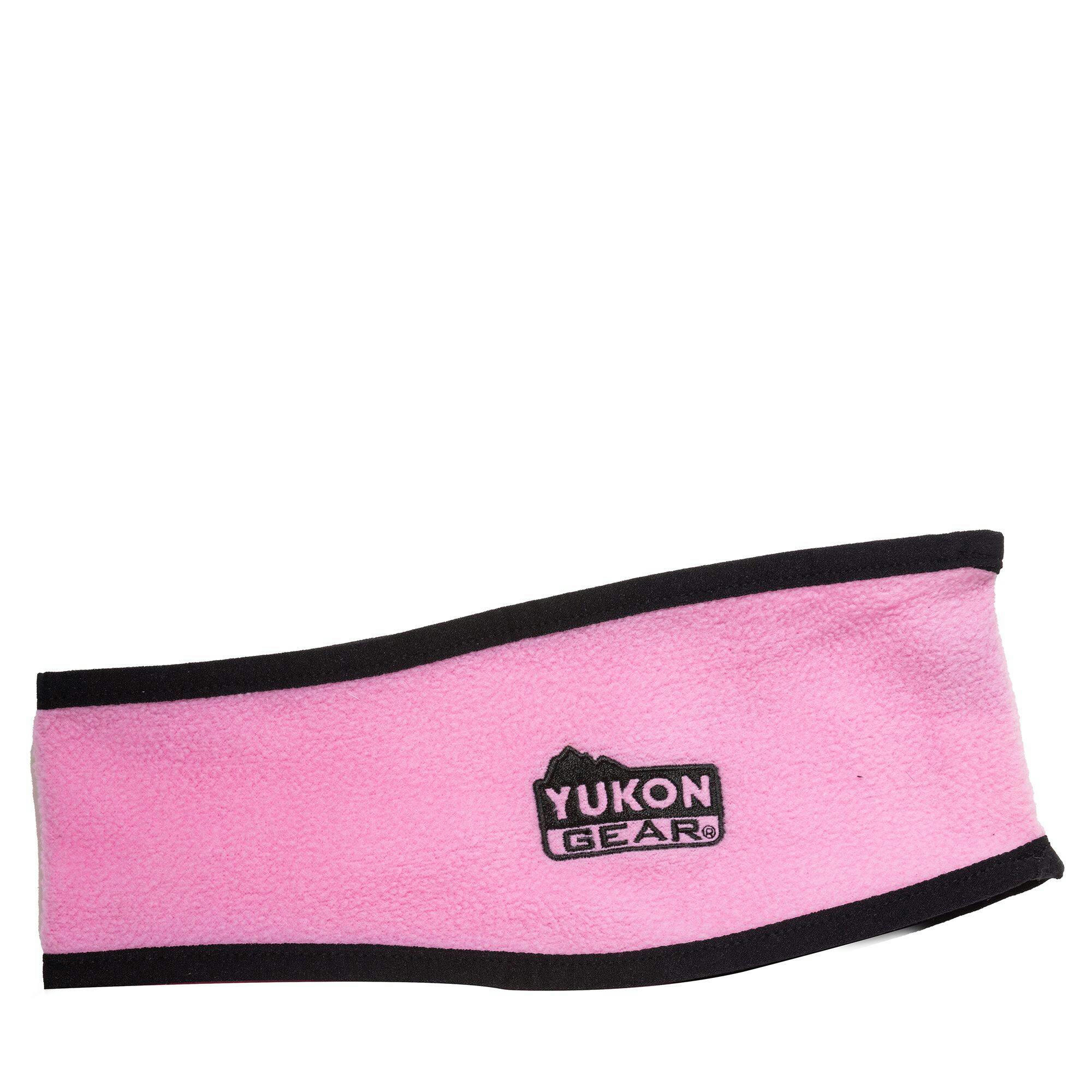 Yukon Gear Women's Warm Fleece Winter/Hunting Headband, Pink/Black