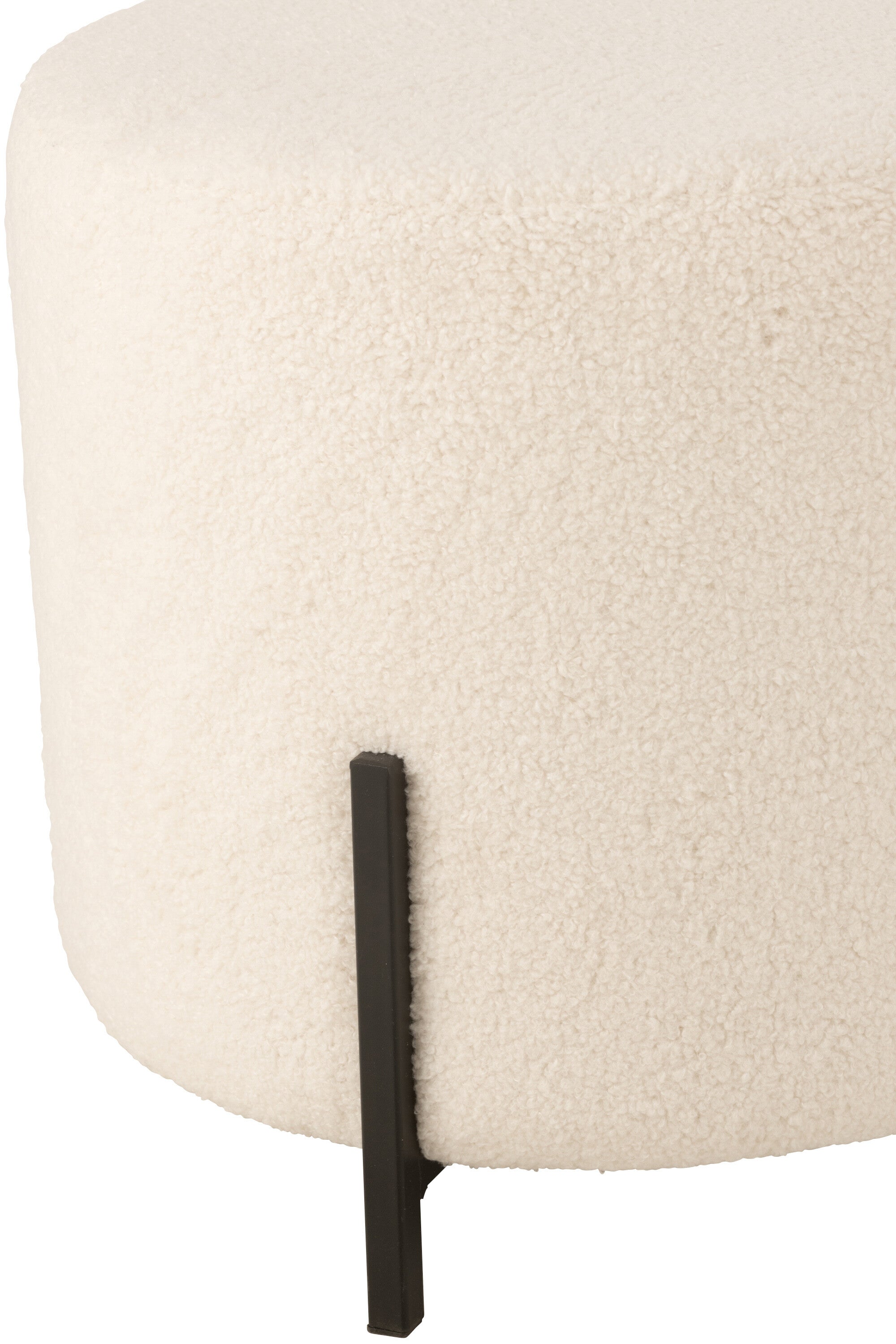 J-Line kruk Schaap - stof/schuim - wit