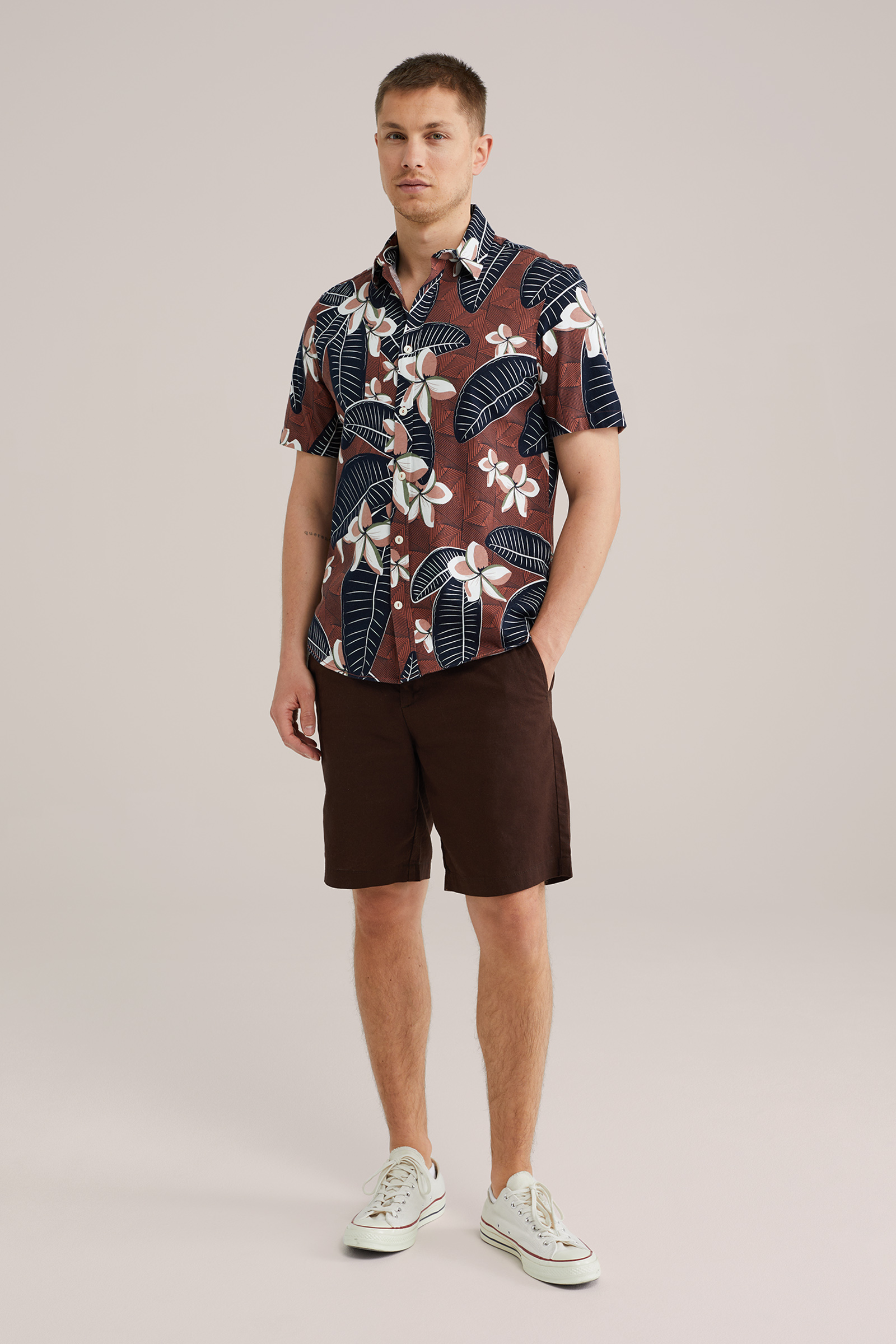 Heren Regular fit overhemd met print