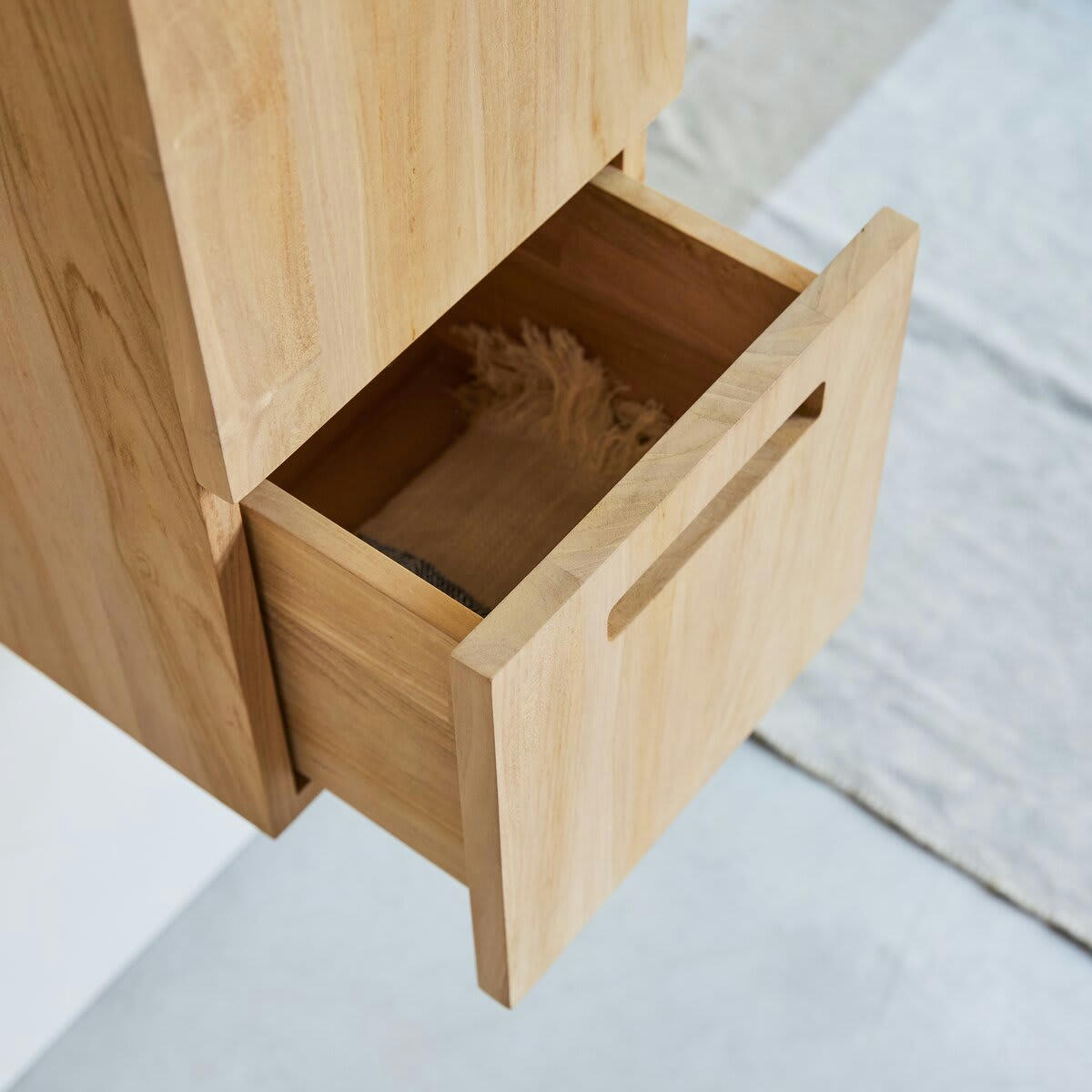 LINE - Colonne en teck massif