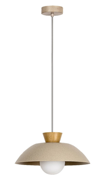 Lampa wisząca GOLNAR beżowa jasne drewno-opal 1xG9x5W IP20 Rabalux