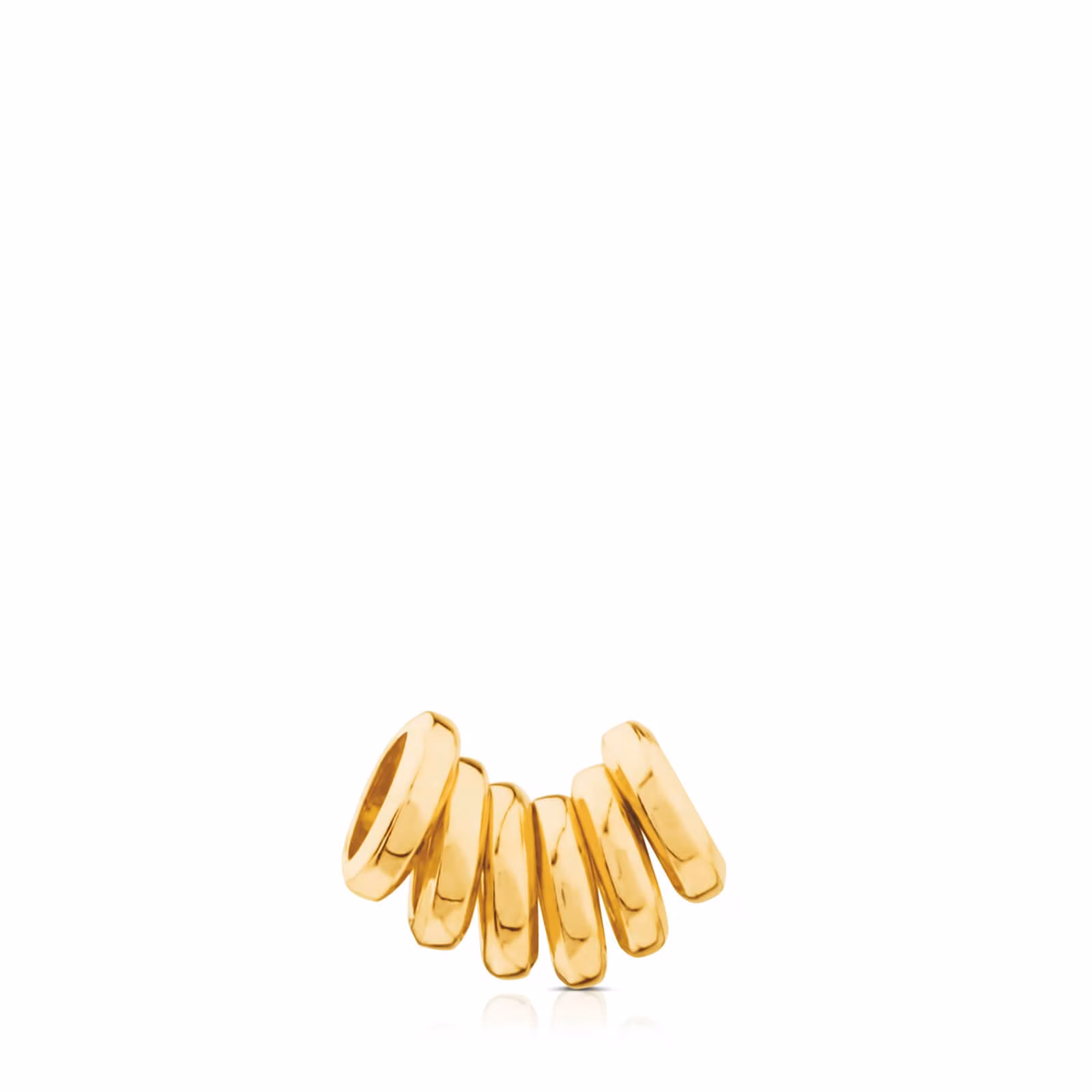 Pack de Anillas con baño de oro 18 kt sobre plata Hold