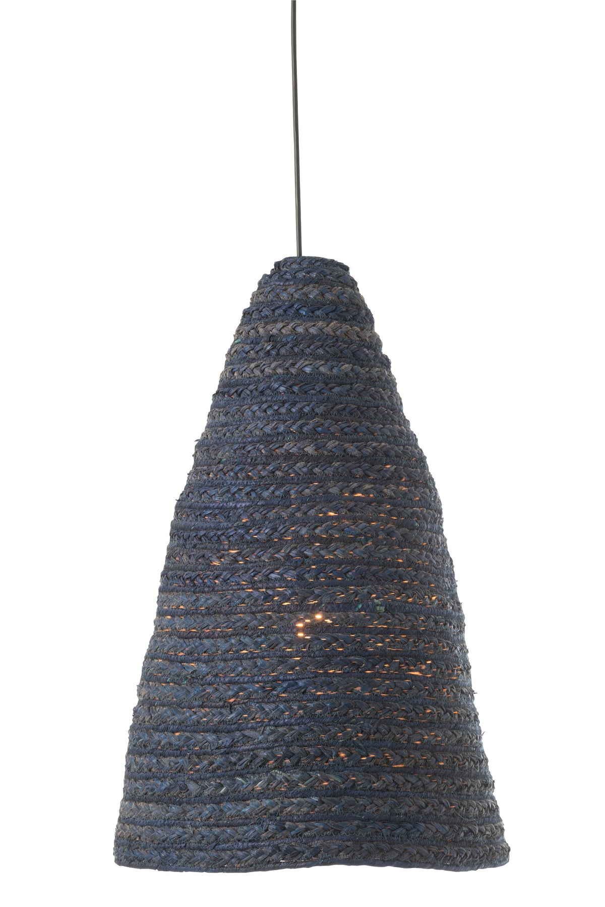J-Line lampenkap Hangend Maïs - riet - blauw