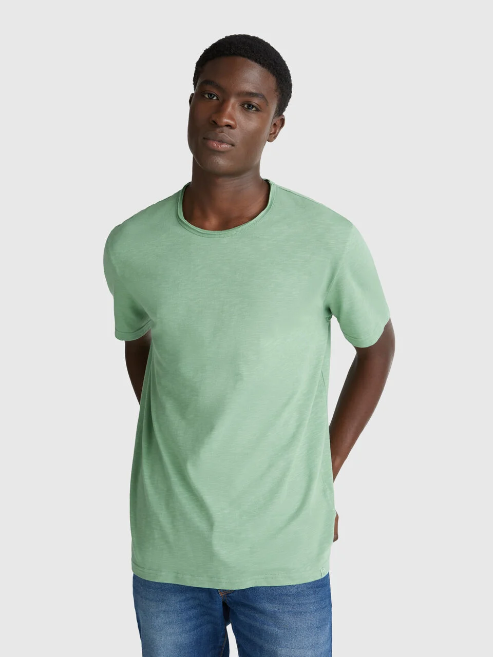 Slub cotton t-shirt