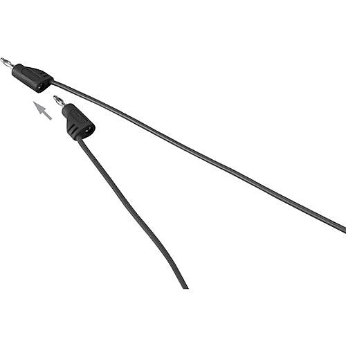 Cordon de mesure double banane mâle 2 mm, ultra flexible, MSB-200, 60 V, 2,2 A