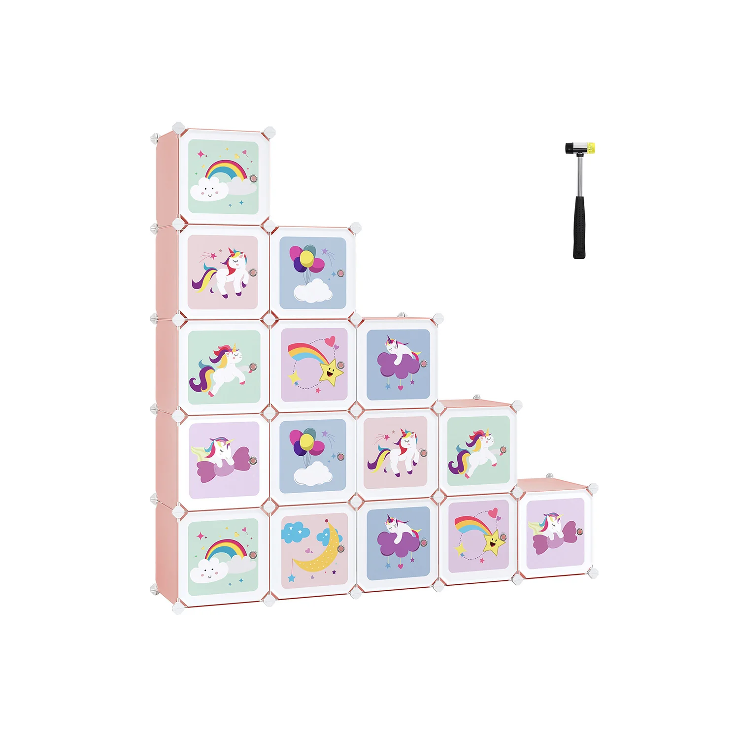Meuble Rangement Enfant 16 Cubes