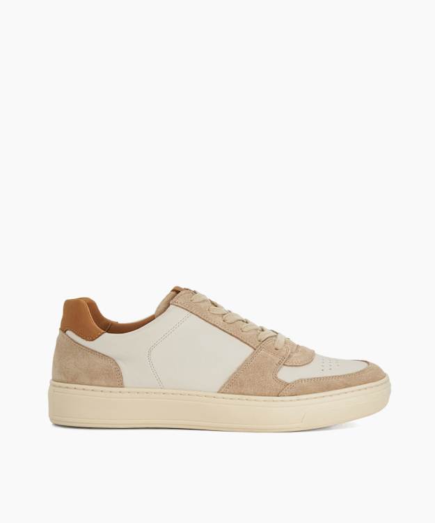 Tawly Cream - Leather Cup Sole Trainers