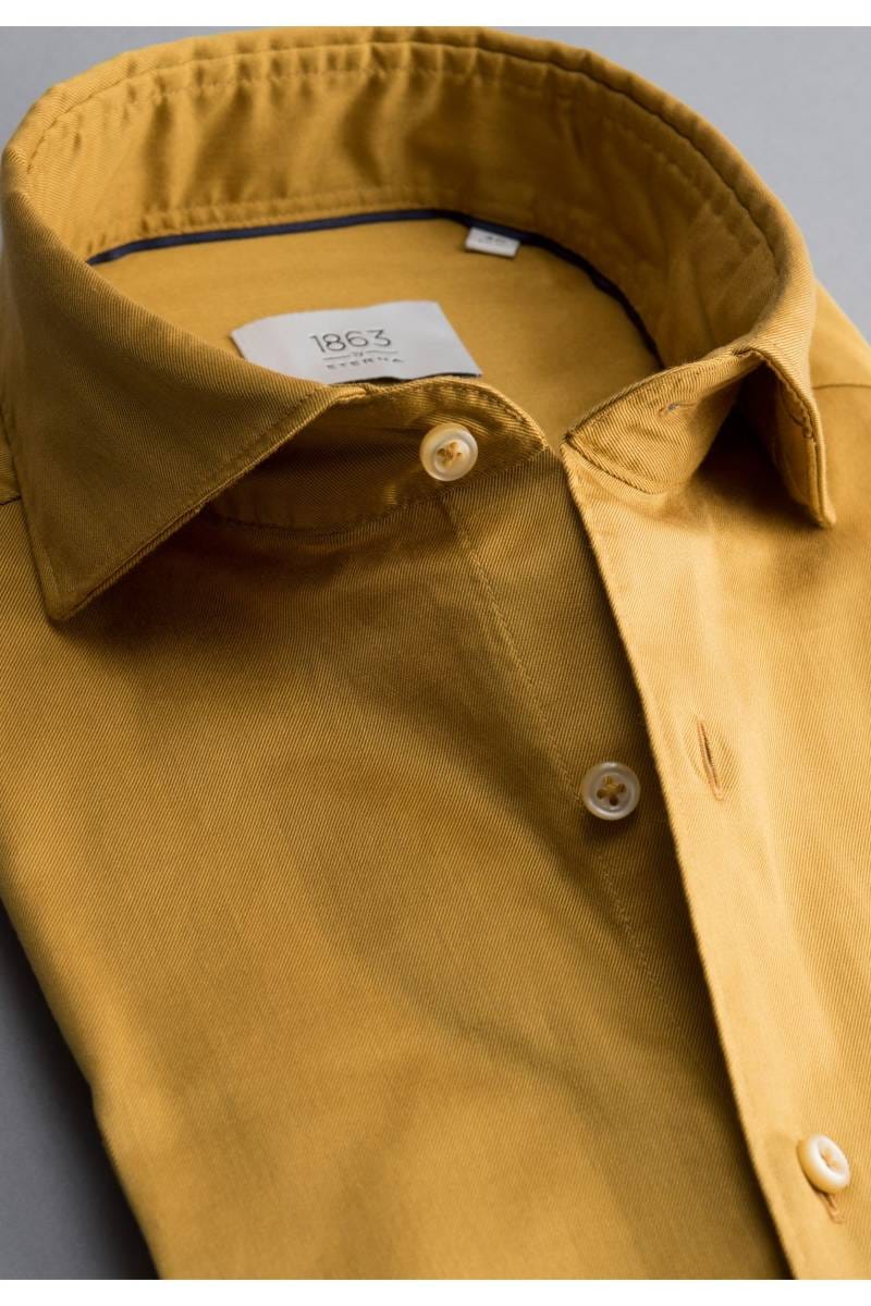 ETERNA 1863 Soft Tailoring Slim Fit Hemd gelb, Einfarbig