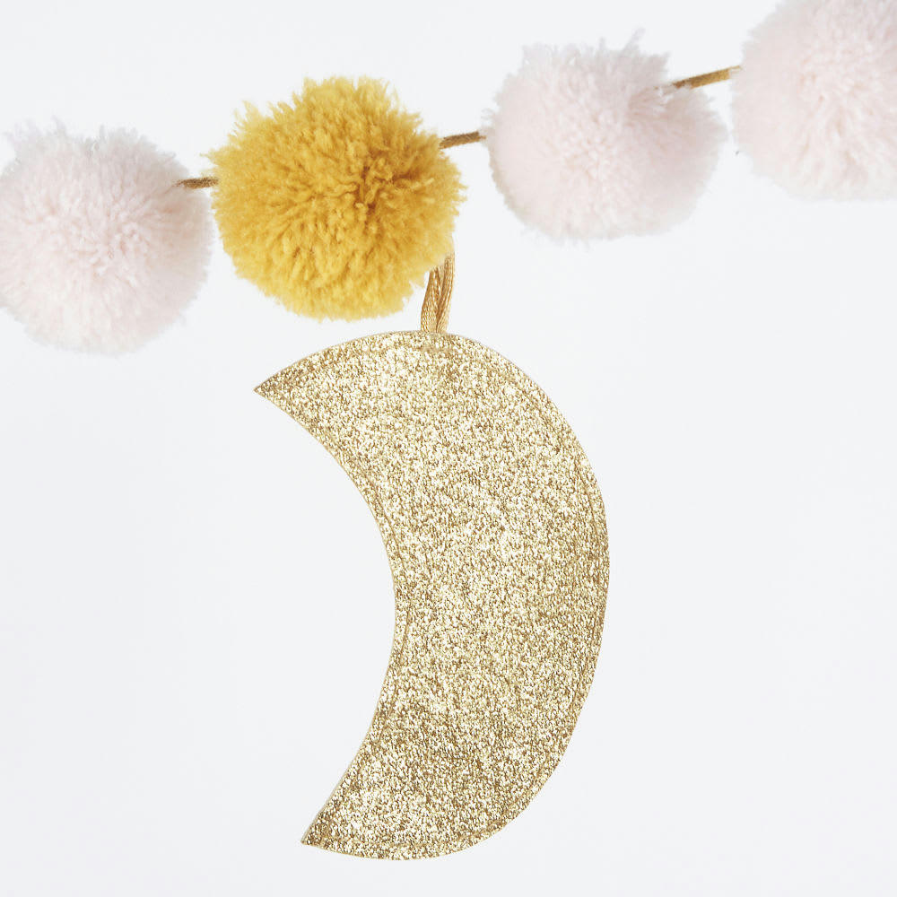 MALAGA - Guirlande à pompons multicolore L178