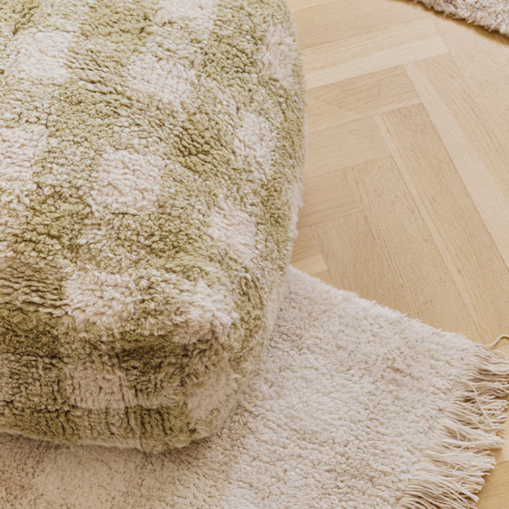 Lorena Canals Vichy Poef - Matcha