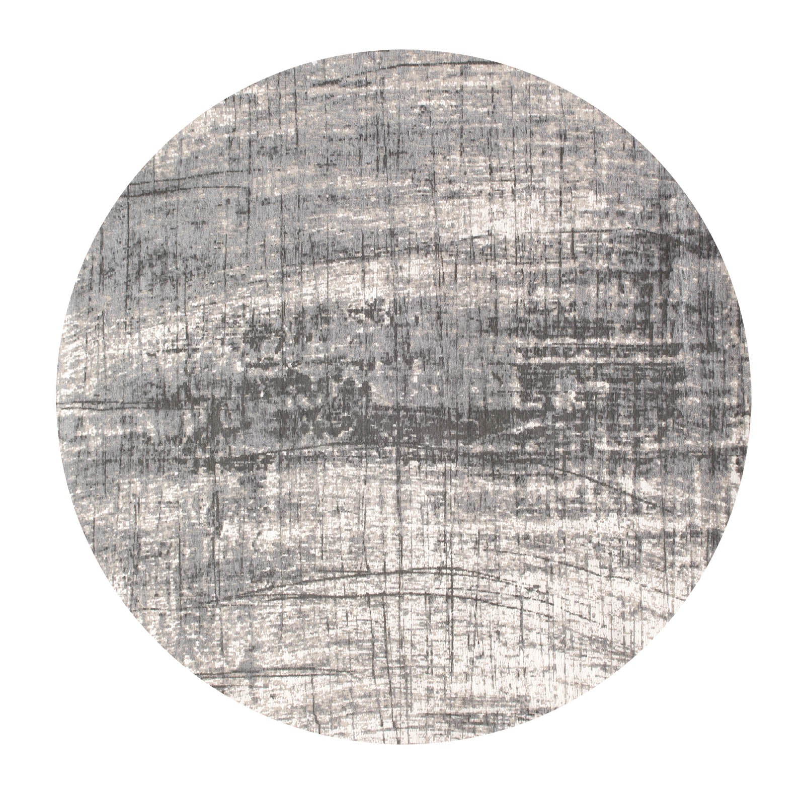 Ecorugs vloerkleed Jersey Stone - grijs - 140x140cm
