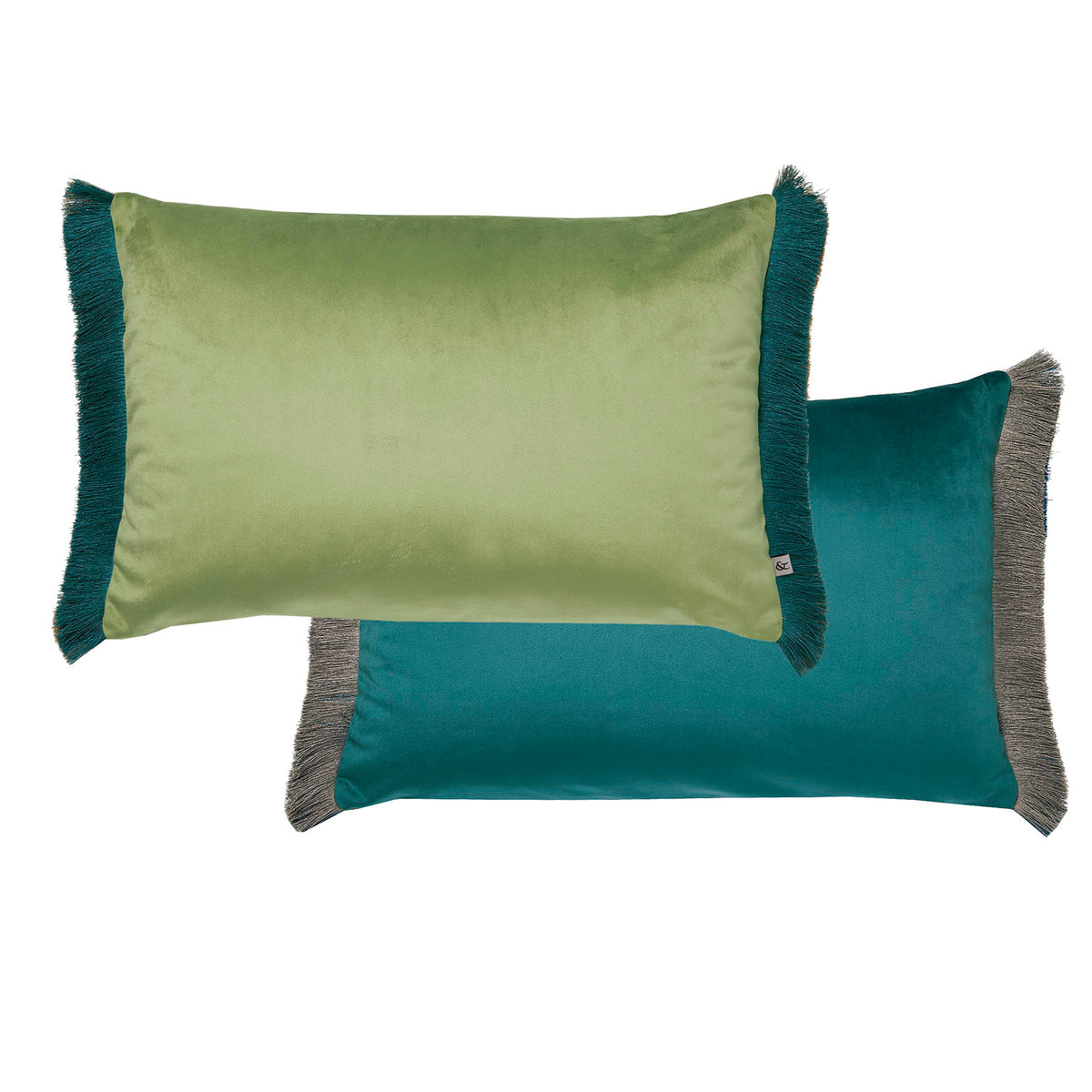 Graham & Brown Sierkussen met ritssluiting Franje Glanzend - Lush Jewel 40x60cm