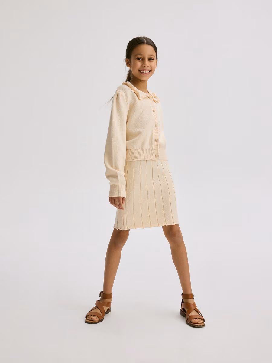 Rib Knit Jersey Skirt